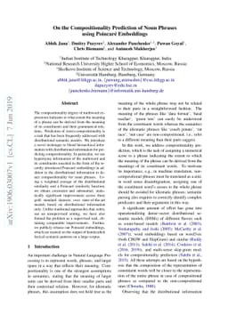 On the Compositionality Prediction of Noun Phrases using Poincaré
  Embeddings