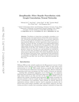 DeepBundle: Fiber Bundle Parcellation with Graph Convolution Neural
  Networks