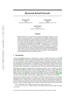 Recurrent Kernel Networks