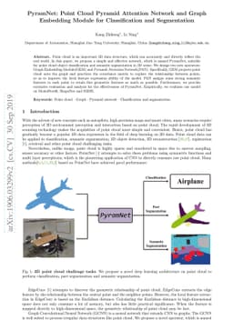 PyramNet: Point Cloud Pyramid Attention Network and Graph Embedding
  Module for Classification and Segmentation