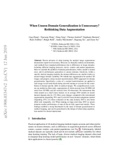 When Unseen Domain Generalization is Unnecessary? Rethinking Data
  Augmentation