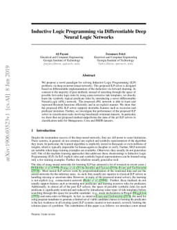 Inductive Logic Programming via Differentiable Deep Neural Logic
  Networks