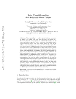 Joint Visual Grounding with Language Scene Graphs