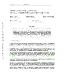 Deep Batch Active Learning by Diverse, Uncertain Gradient Lower Bounds