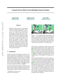 Curiosity-Driven Multi-Criteria Hindsight Experience Replay