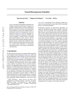 Neural Heterogeneous Scheduler