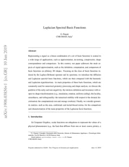 Laplacian Spectral Basis Functions