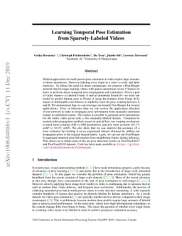 Learning Temporal Pose Estimation from Sparsely-Labeled Videos