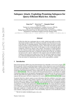 Subspace Attack: Exploiting Promising Subspaces for Query-Efficient
  Black-box Attacks