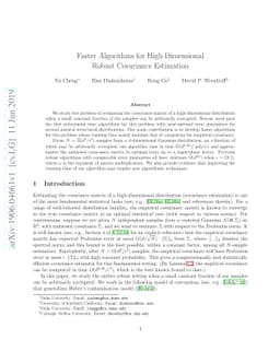 Faster Algorithms for High-Dimensional Robust Covariance Estimation