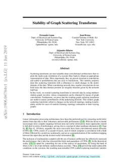 Stability of Graph Scattering Transforms