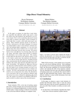Edge-Direct Visual Odometry