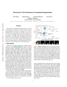 Recurrent U-Net for Resource-Constrained Segmentation