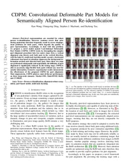 CDPM: Convolutional Deformable Part Models for Semantically Aligned
  Person Re-identification