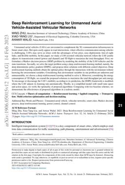 Deep Reinforcement Learning for Unmanned Aerial Vehicle-Assisted
  Vehicular Networks