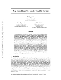Deep Smoothing of the Implied Volatility Surface