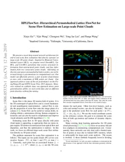 HPLFlowNet: Hierarchical Permutohedral Lattice FlowNet for Scene Flow
  Estimation on Large-scale Point Clouds