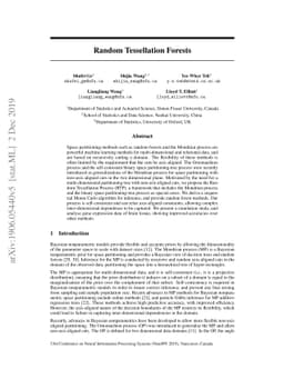 Random Tessellation Forests