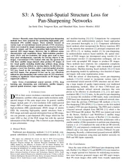 S3: A Spectral-Spatial Structure Loss for Pan-Sharpening Networks