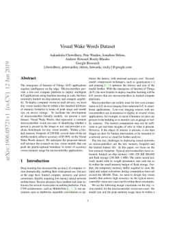 Visual Wake Words Dataset