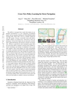 Cross-View Policy Learning for Street Navigation
