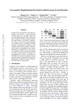 Cost-sensitive Regularization for Label Confusion-aware Event Detection