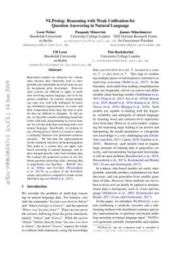 NLProlog: Reasoning with Weak Unification for Question Answering in
  Natural Language