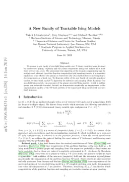 A New Family of Tractable Ising Models