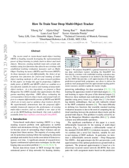 How To Train Your Deep Multi-Object Tracker