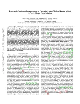 Exact and Consistent Interpretation of Piecewise Linear Models Hidden
  behind APIs: A Closed Form Solution