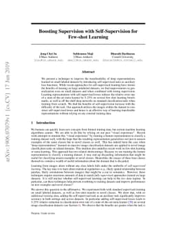 Boosting Supervision with Self-Supervision for Few-shot Learning