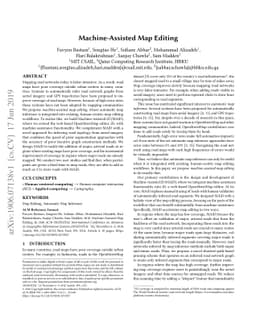 Machine-Assisted Map Editing