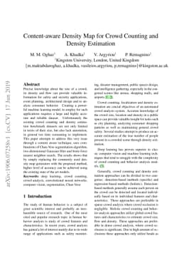 Content-aware Density Map for Crowd Counting and Density Estimation