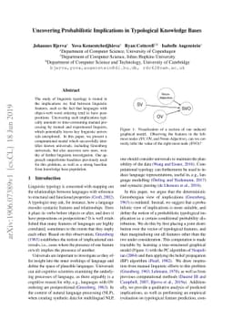 Uncovering Probabilistic Implications in Typological Knowledge Bases