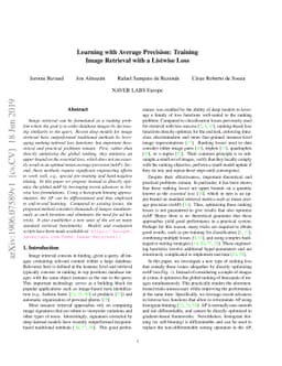 Learning with Average Precision: Training Image Retrieval with a
  Listwise Loss