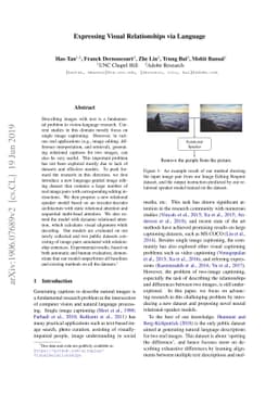 Expressing Visual Relationships via Language