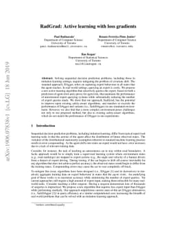 RadGrad: Active learning with loss gradients