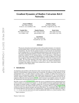 Gradient Dynamics of Shallow Univariate ReLU Networks