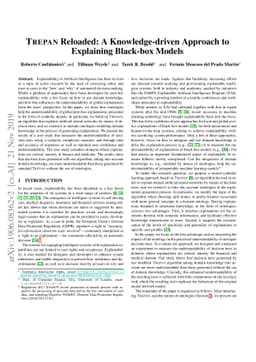 Trepan Reloaded: A Knowledge-driven Approach to Explaining Artificial
  Neural Networks