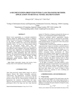 A Segmentation-Oriented Inter-Class Transfer Method: Application to
  Retinal Vessel Segmentation