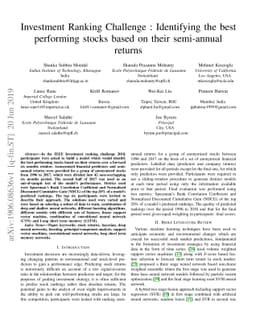 Investment Ranking Challenge: Identifying the best performing stocks
  based on their semi-annual returns