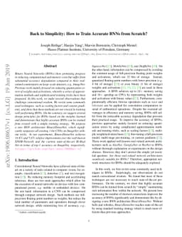 Back to Simplicity: How to Train Accurate BNNs from Scratch?