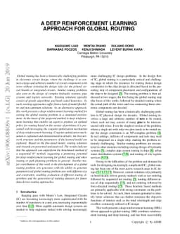 A Deep Reinforcement Learning Approach for Global Routing