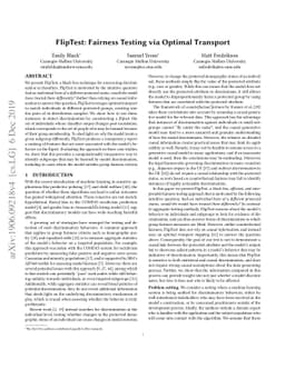 FlipTest: Fairness Testing via Optimal Transport