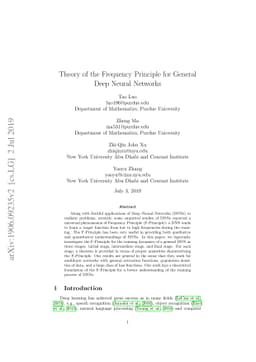 Theory of the Frequency Principle for General Deep Neural Networks