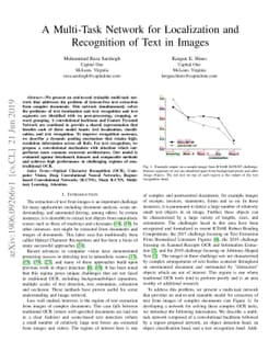 A Multitask Network for Localization and Recognition of Text in Images
