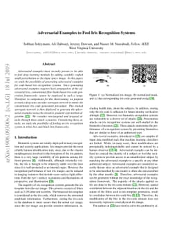 Adversarial Examples to Fool Iris Recognition Systems