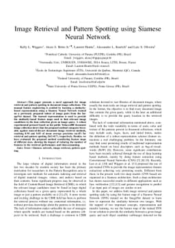 Image Retrieval and Pattern Spotting using Siamese Neural Network