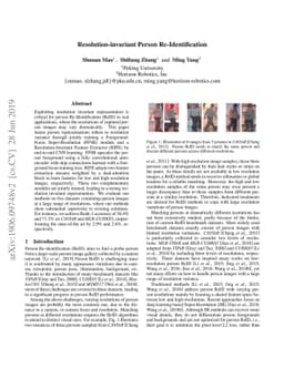 Resolution-invariant Person Re-Identification
