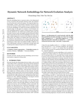 Dynamic Network Embeddings for Network Evolution Analysis